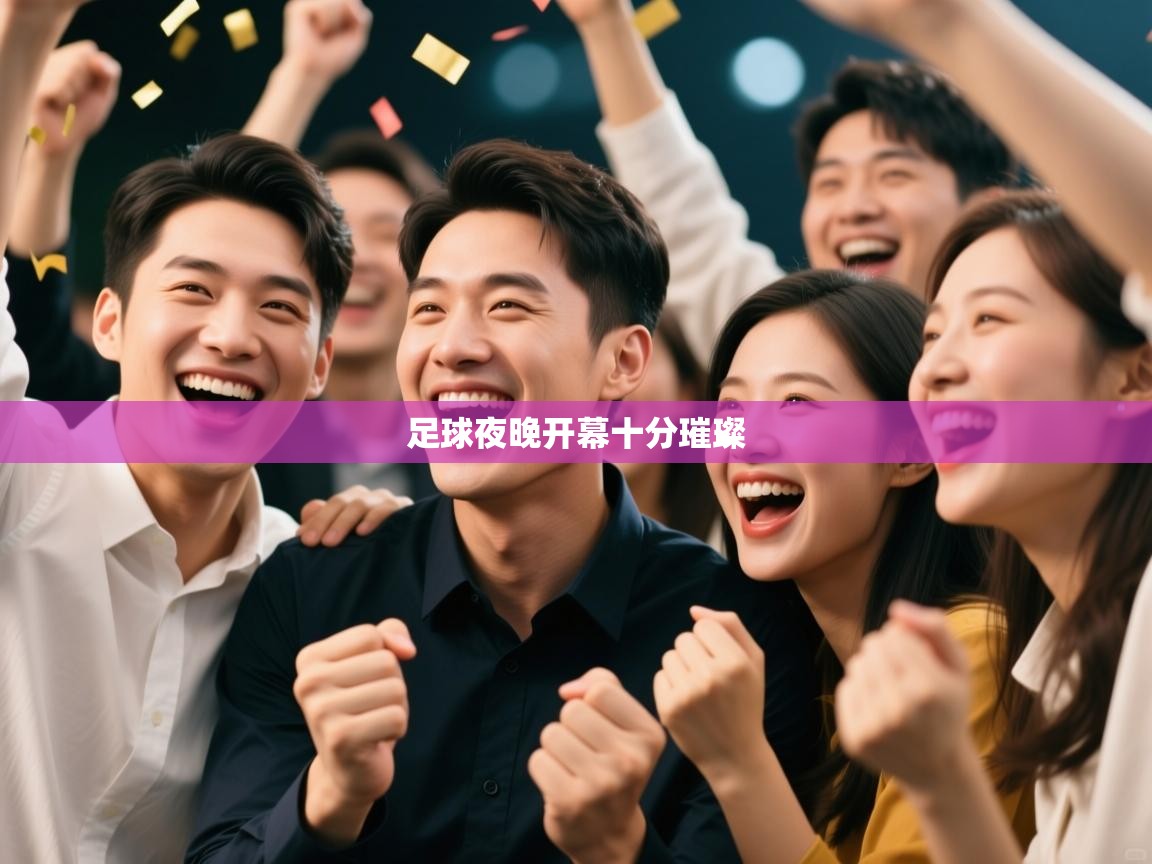 足球夜晚开幕十分璀璨